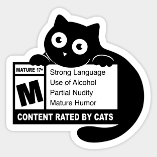Cat mature content Sticker
